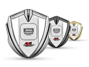 Jeep Metallico Cupolato Emblema Stile Corse Finitura Lucida